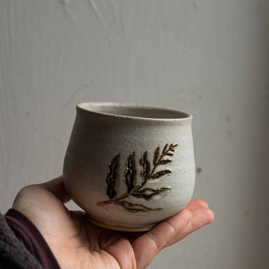 Fern Cup in Oatmeal