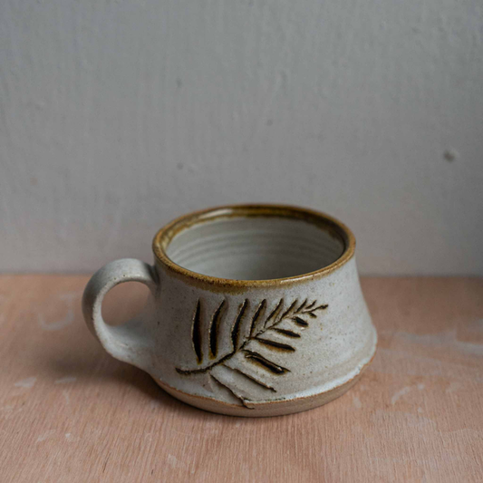 Low Fern Mug in Oatmeal