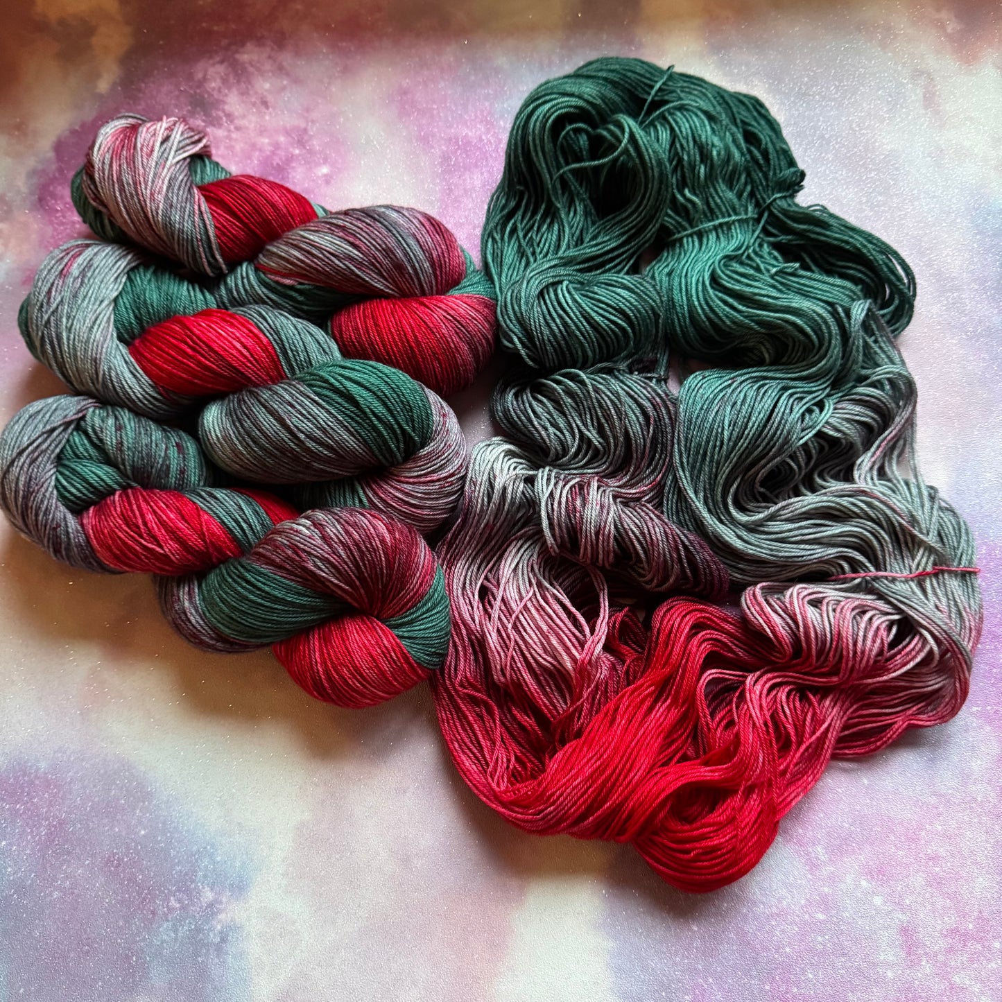 'Bloodstone' - The Woolchemist Hand Dyed Yarn - 100g