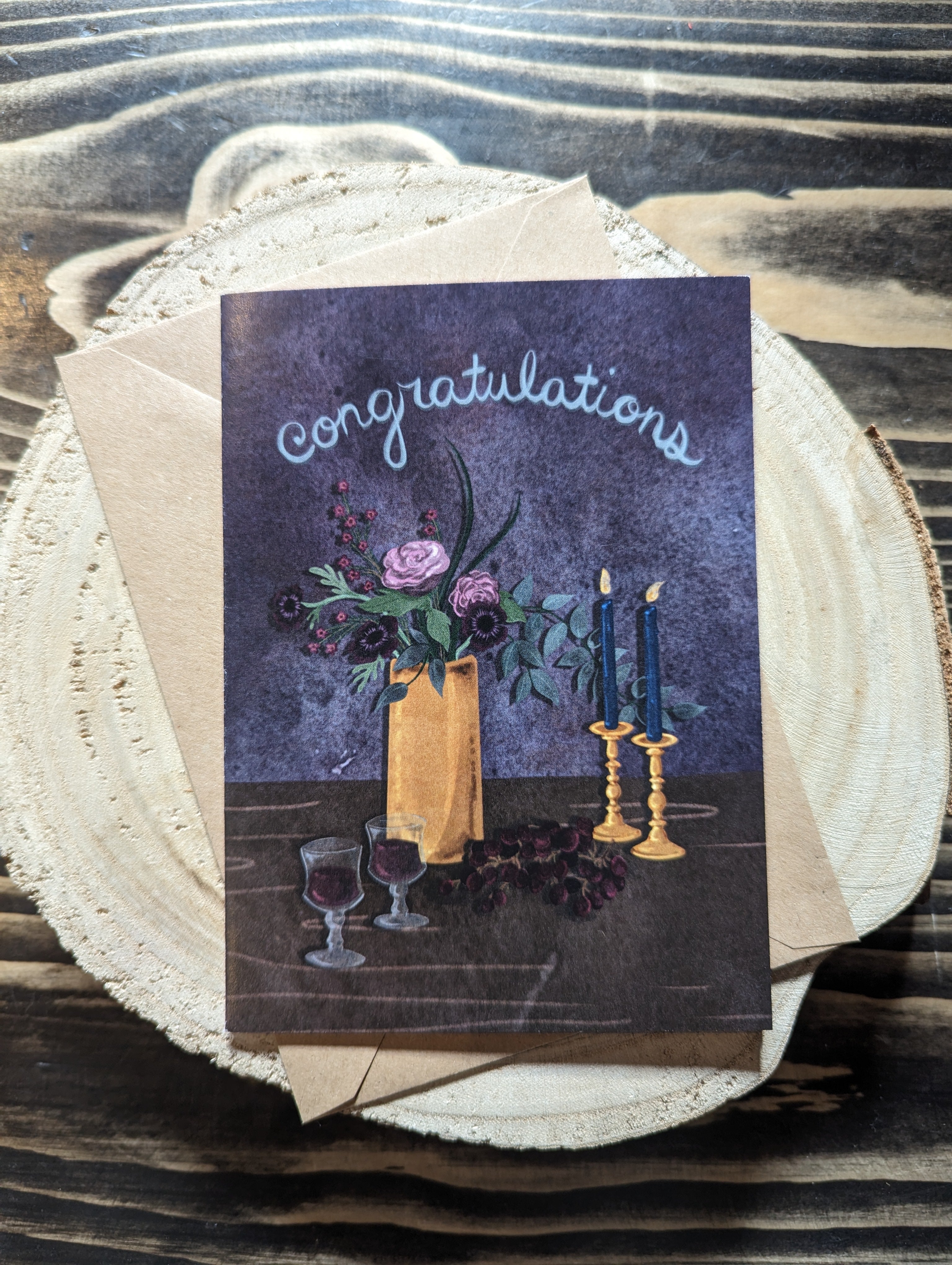 Congrats Rotating ‘Congratulations’ Greeting Card – Wheel of Fate