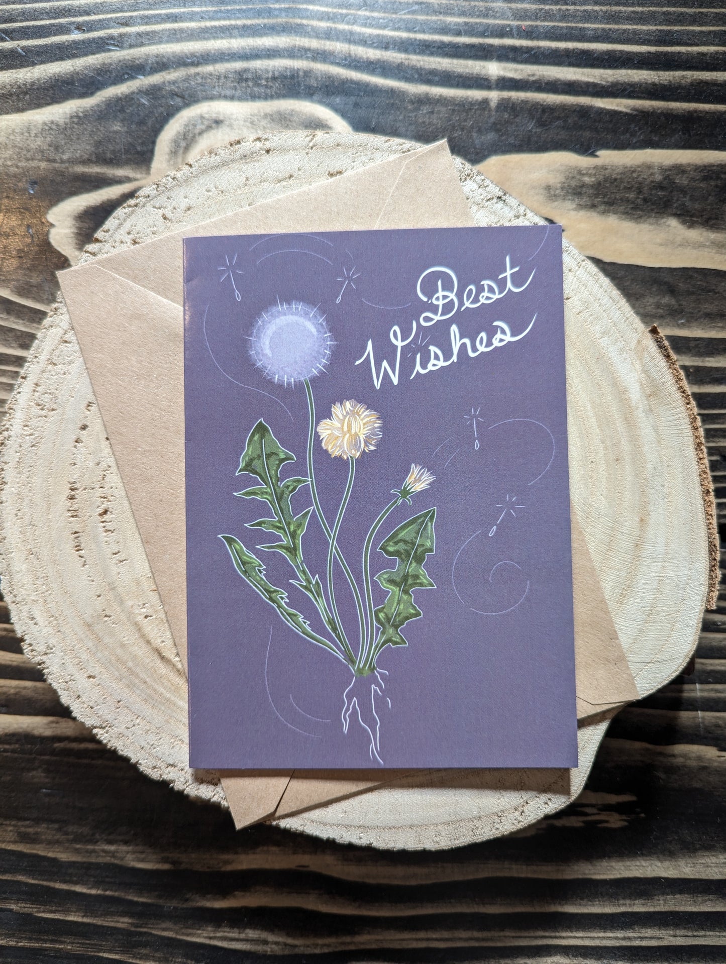‘Dandelion Best Wishes’ Greeting Card