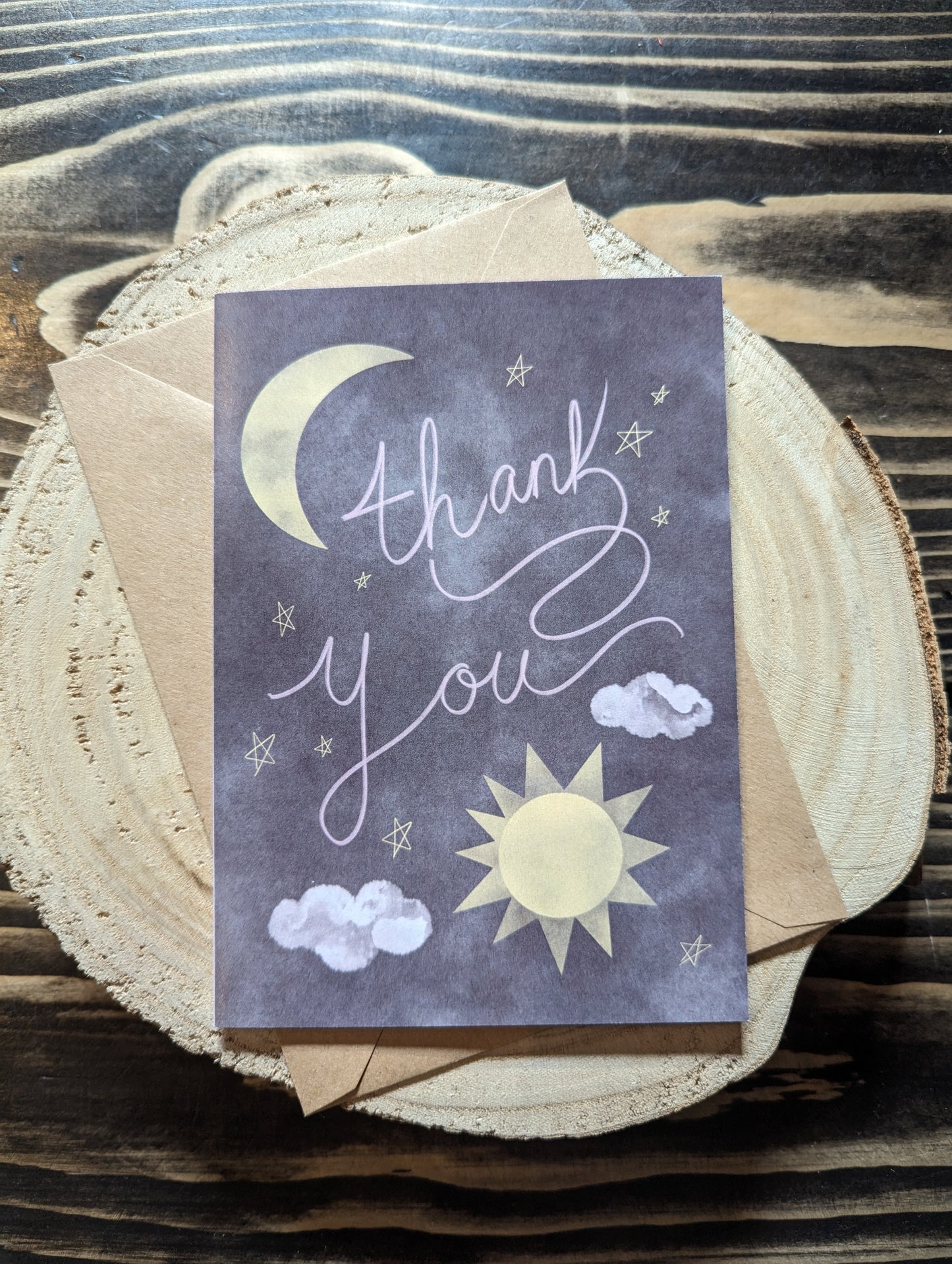 ‘Celestial Thank You’ Greeting Card