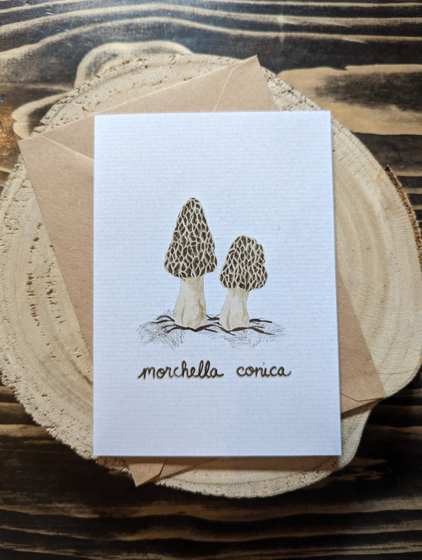 ‘Morchella Conica’ Greeting Card