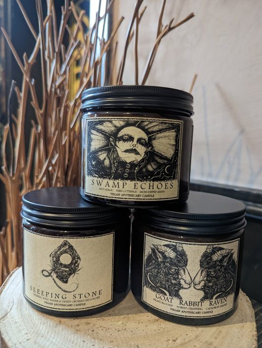 Double Wick Apothecary Candles: The Haunts Curiosity Shoppe