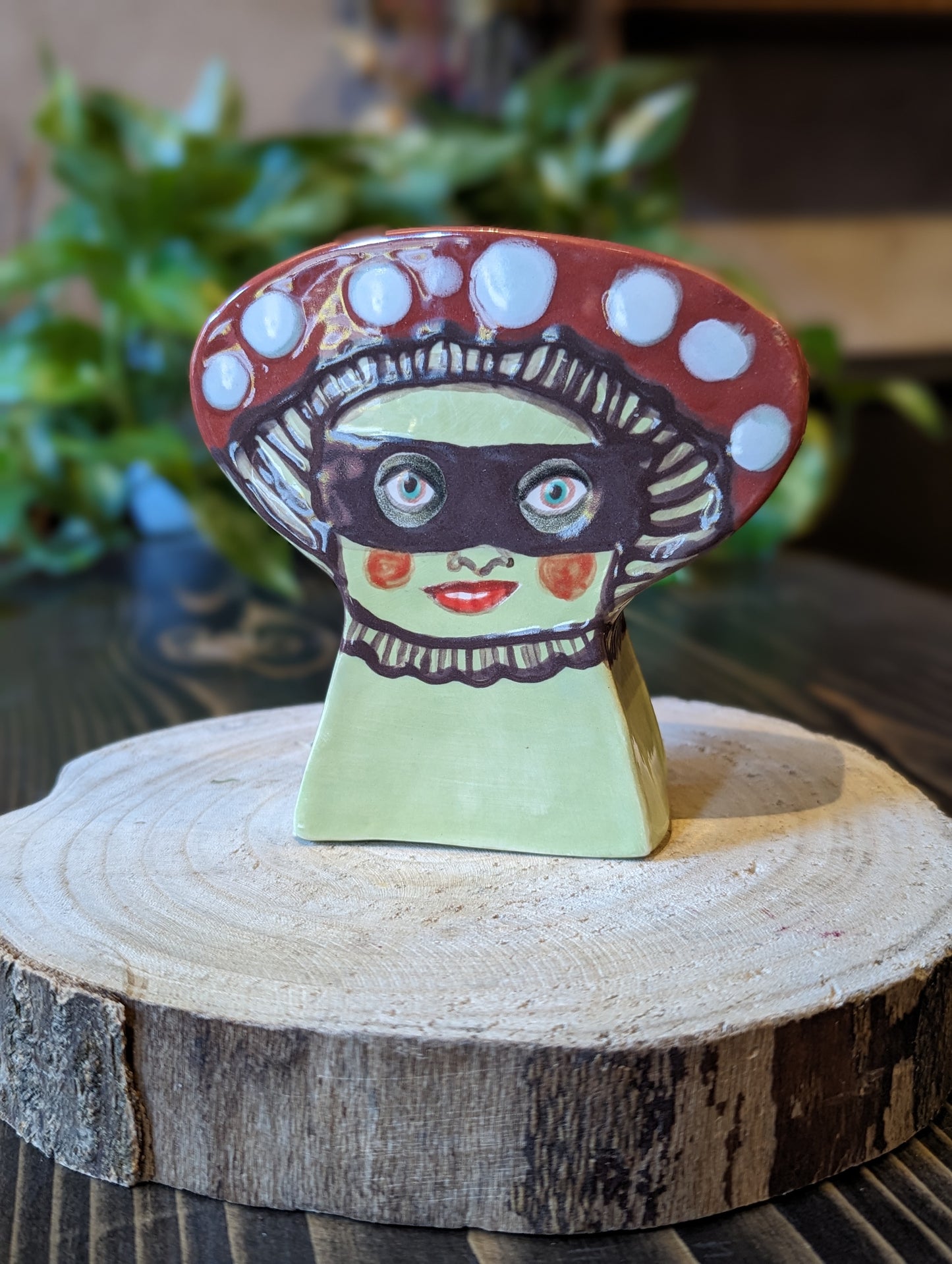 Fás Aon Oíche Mushroom Vase by Ciara Veronica Dunne
