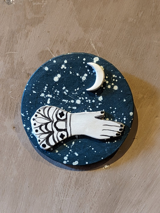 Draw Down the Moon (Miniature Plaque) by Ciara Veronica Dunne