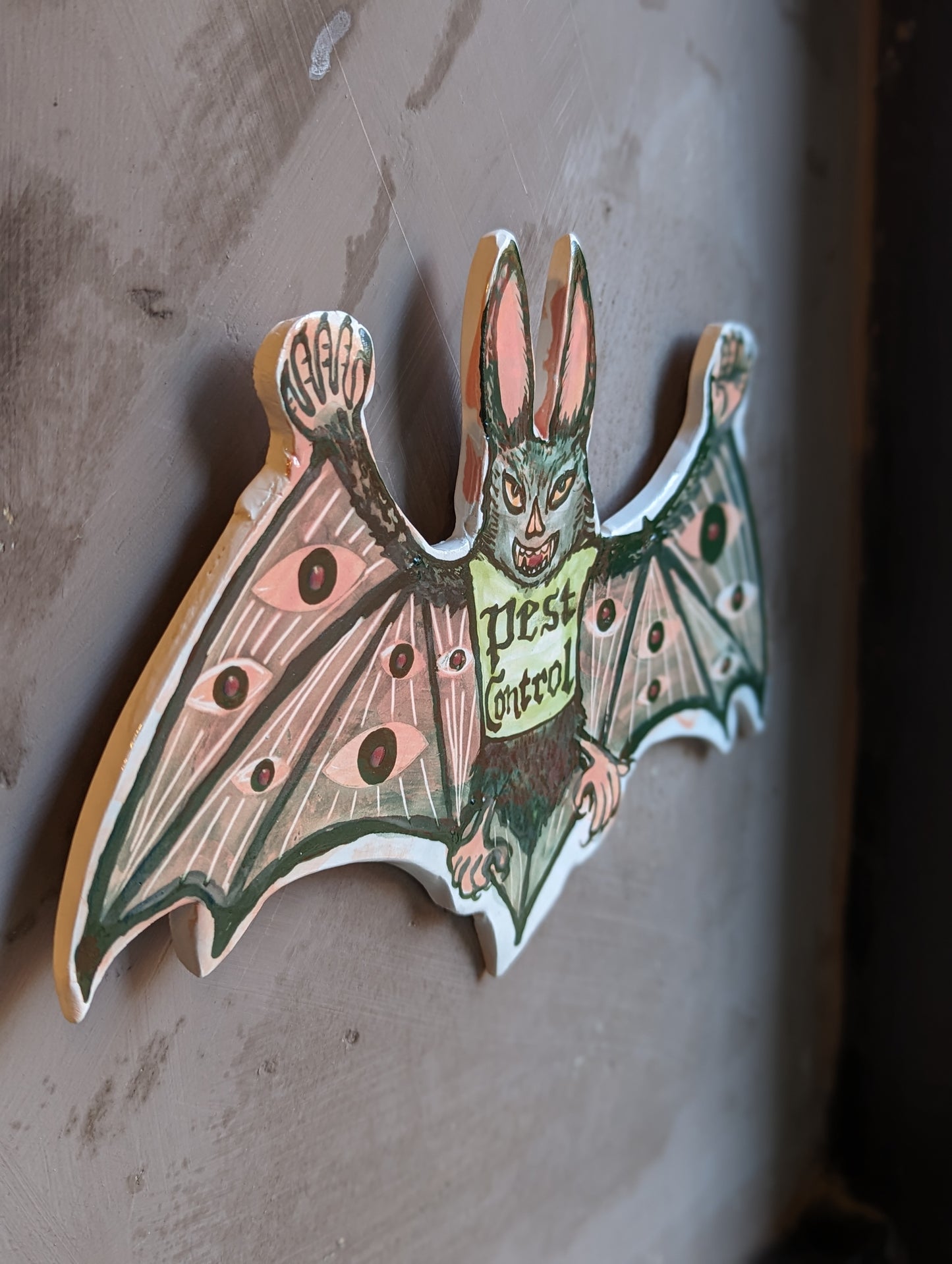 "Pest Control" Wall Plaque by Ciara Veronica Dunne