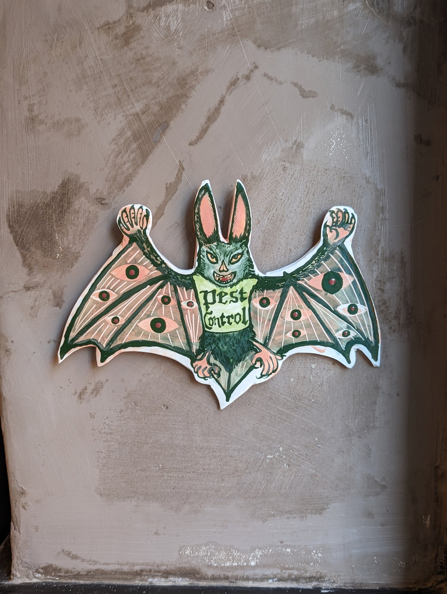 "Pest Control" Wall Plaque by Ciara Veronica Dunne