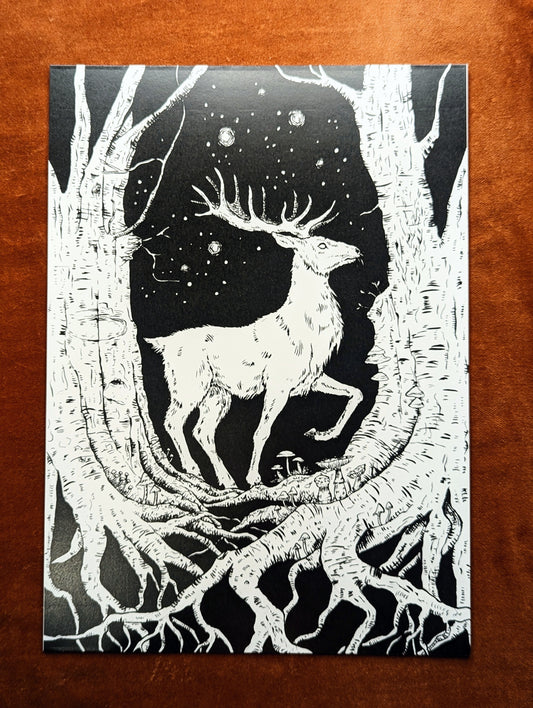 'The Stag' Print by Katrin Blackwater