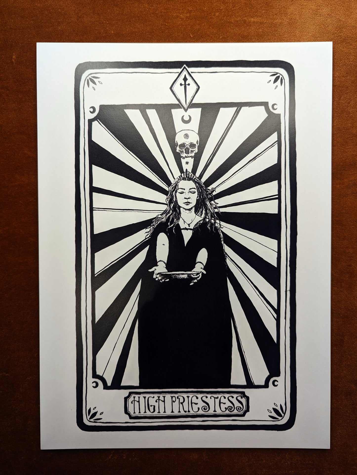 'High Priestess' Print by Katrin Blackwater