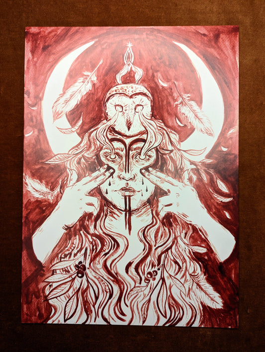 ‘Blood Wisdom' A4 Print by Katrin Blackwater