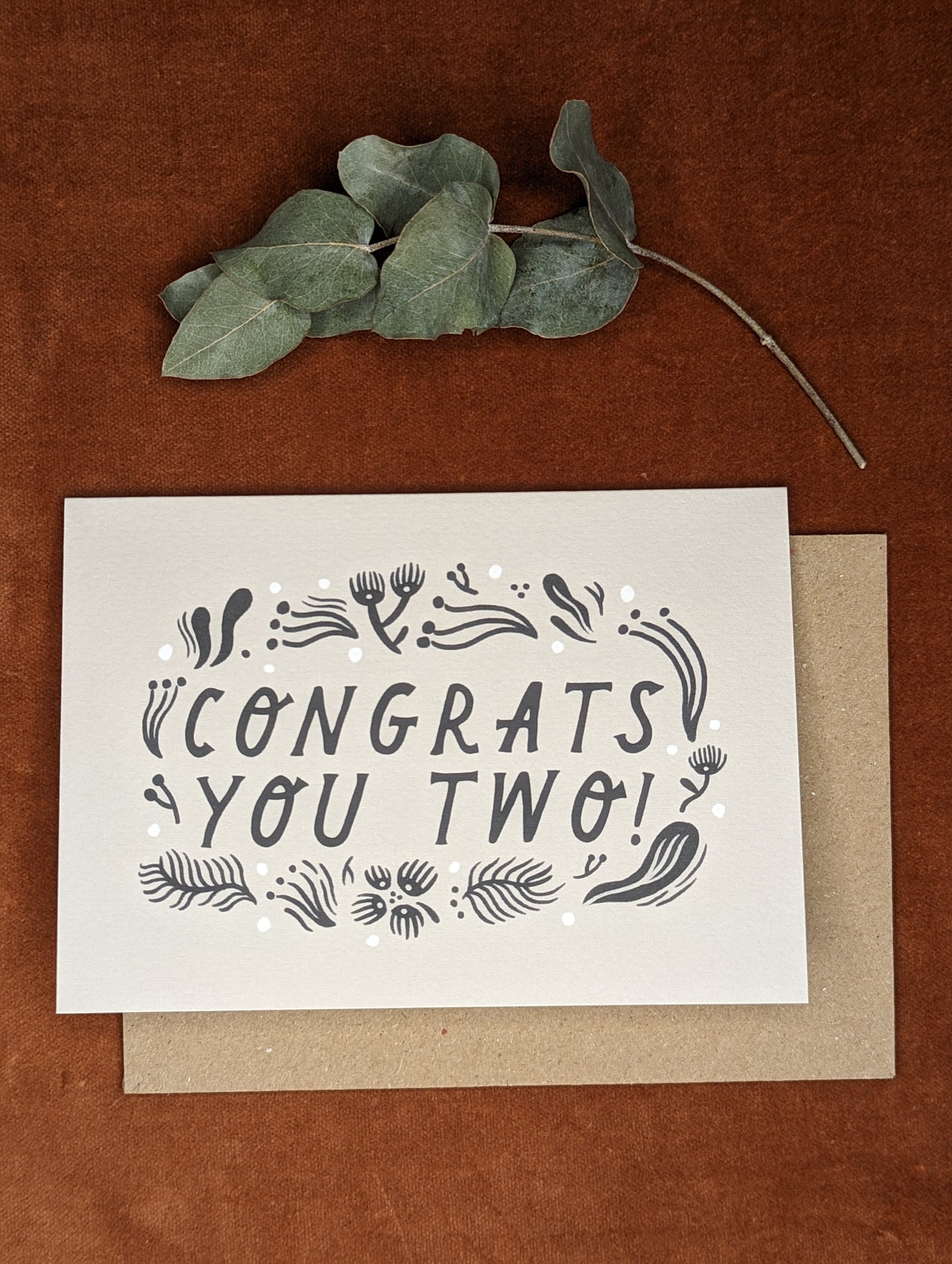 'Congrats You Two!' Wedding Card