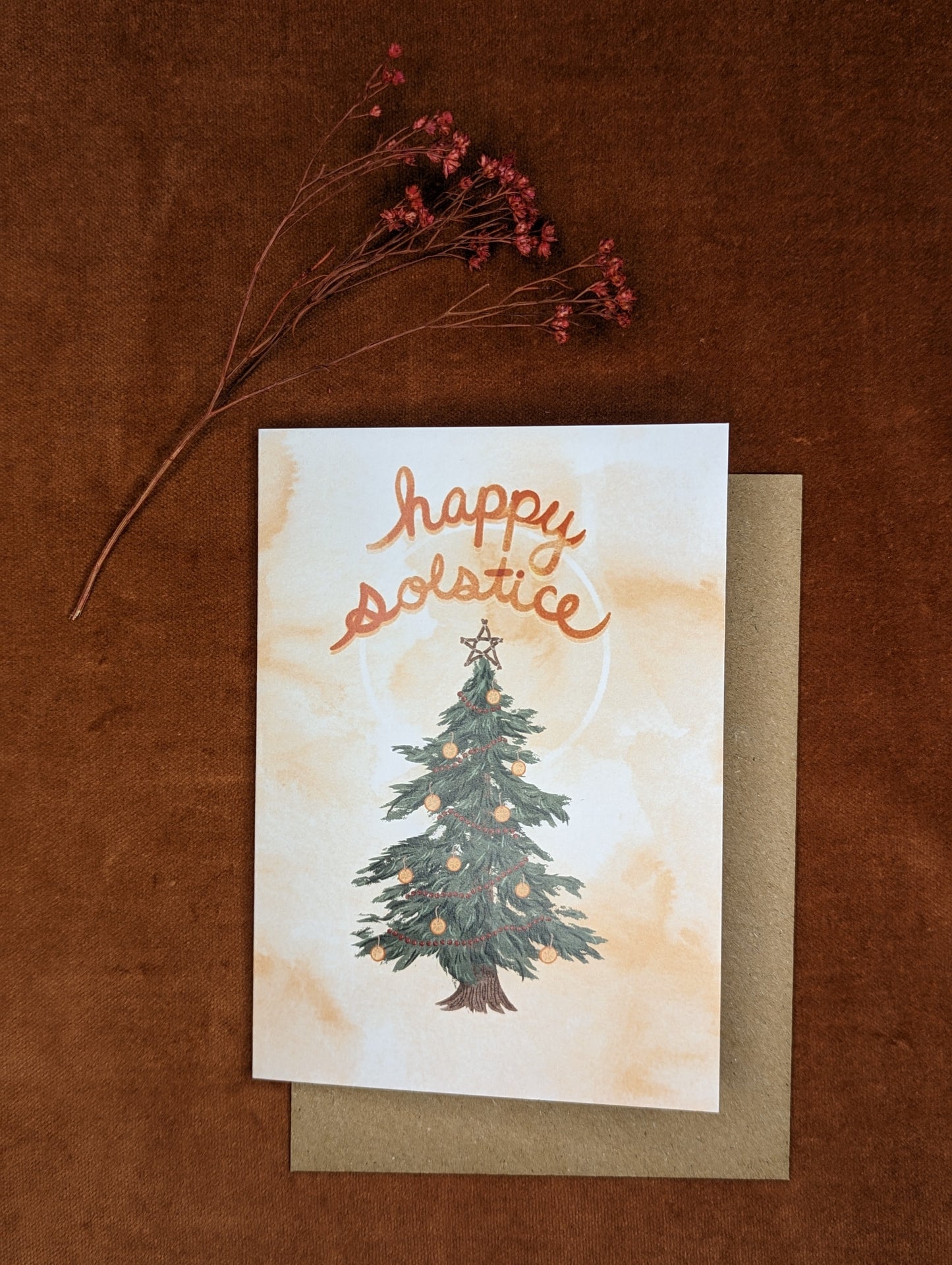 'Happy Solstice' Holiday Greeting Card