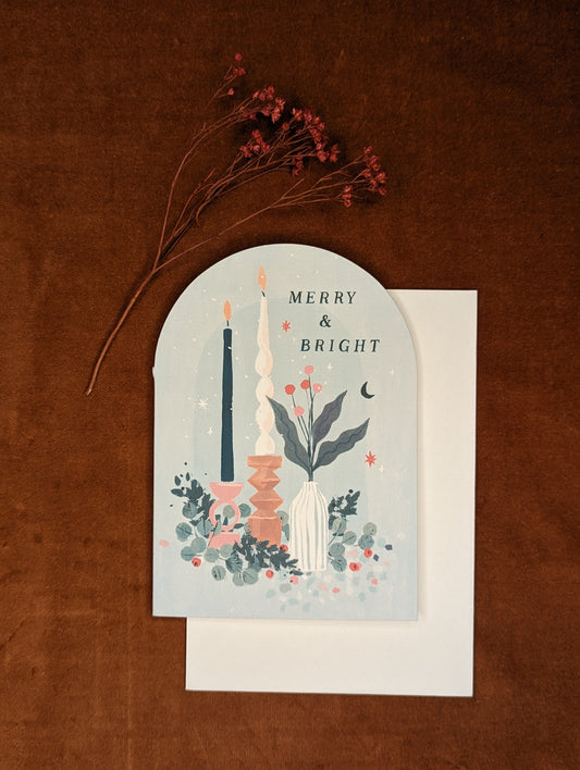 "Merry and Bright" Greeting Card