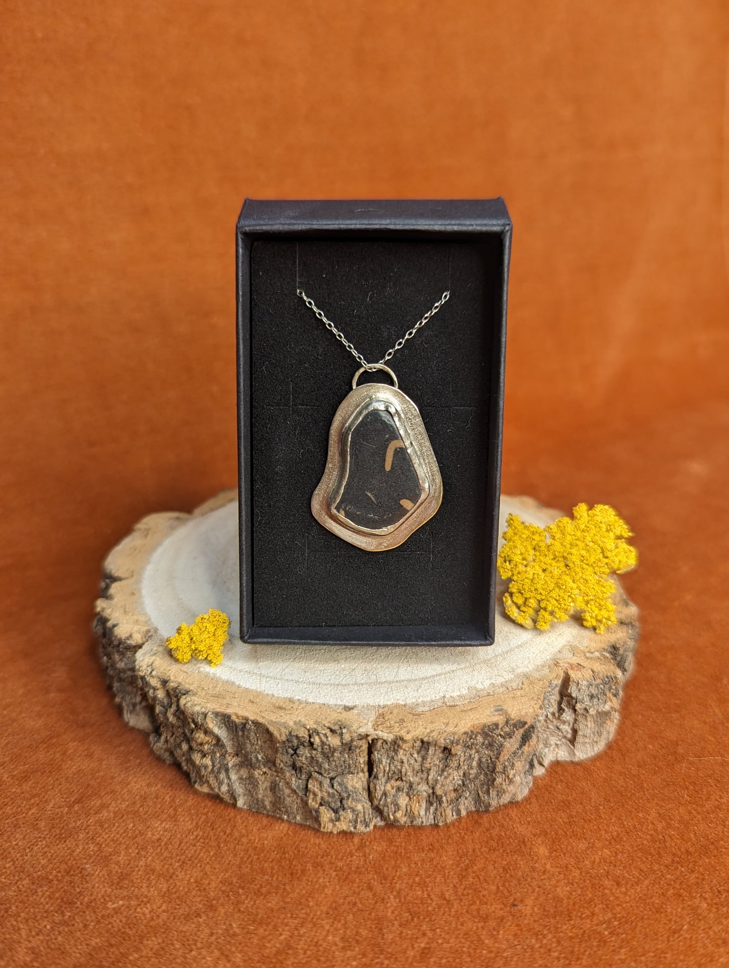 Large Stone Pendant Necklace by Dust Designs