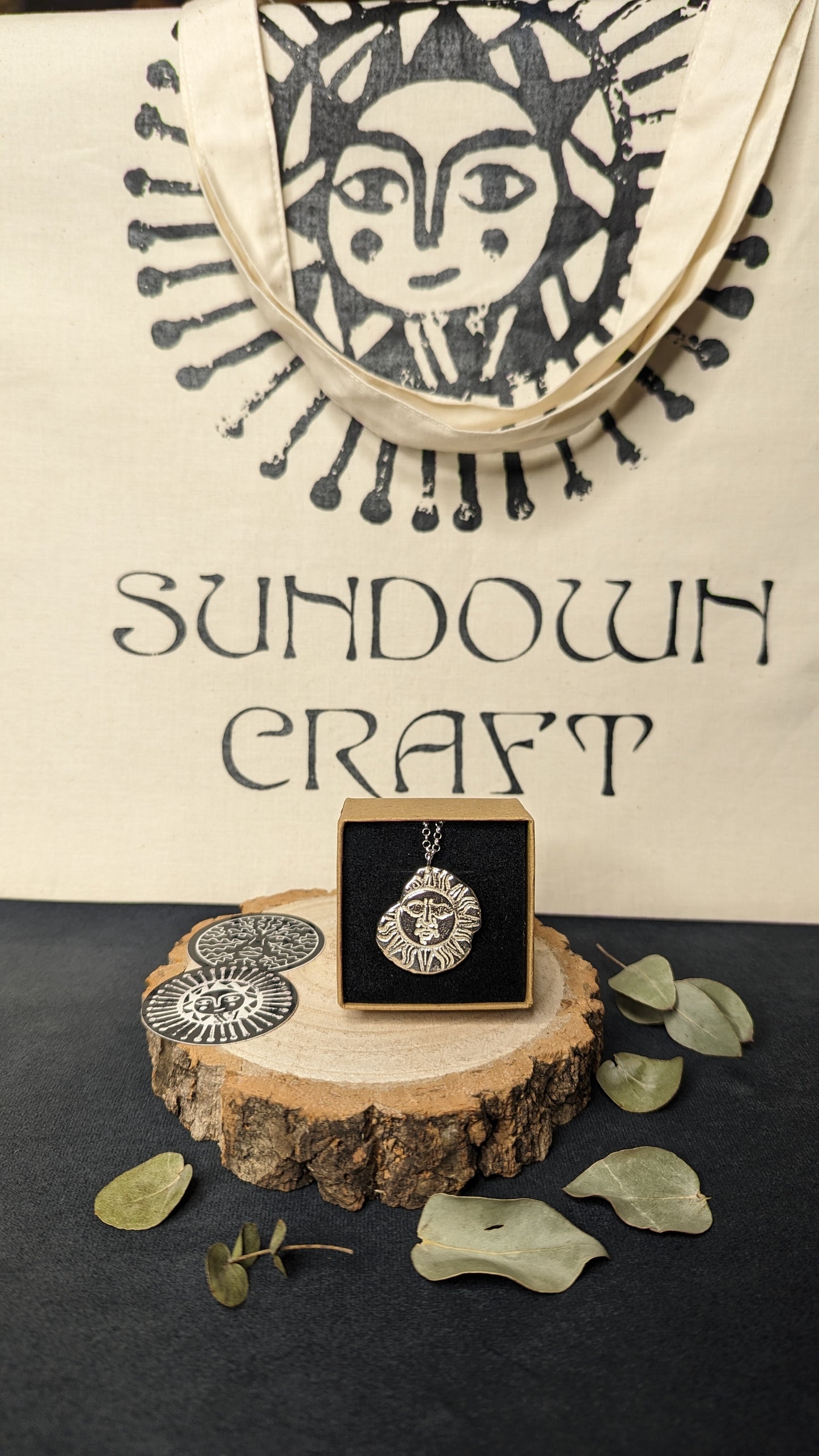 Ancient Sun Silver Pendant by Sundown Craft