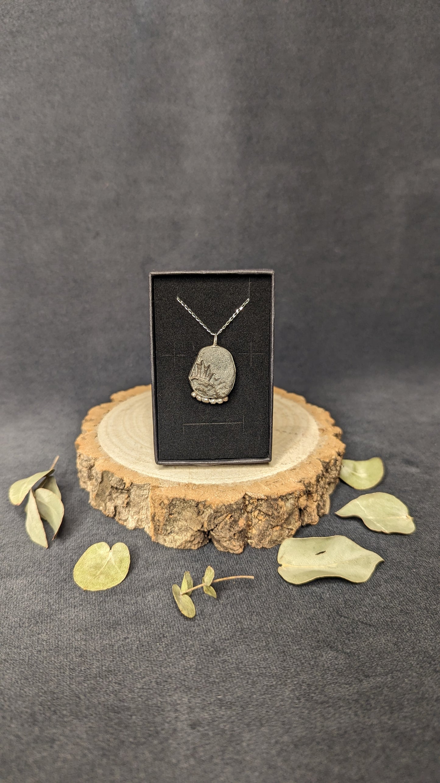 Ammonite Fossil Necklace by Dust Designs