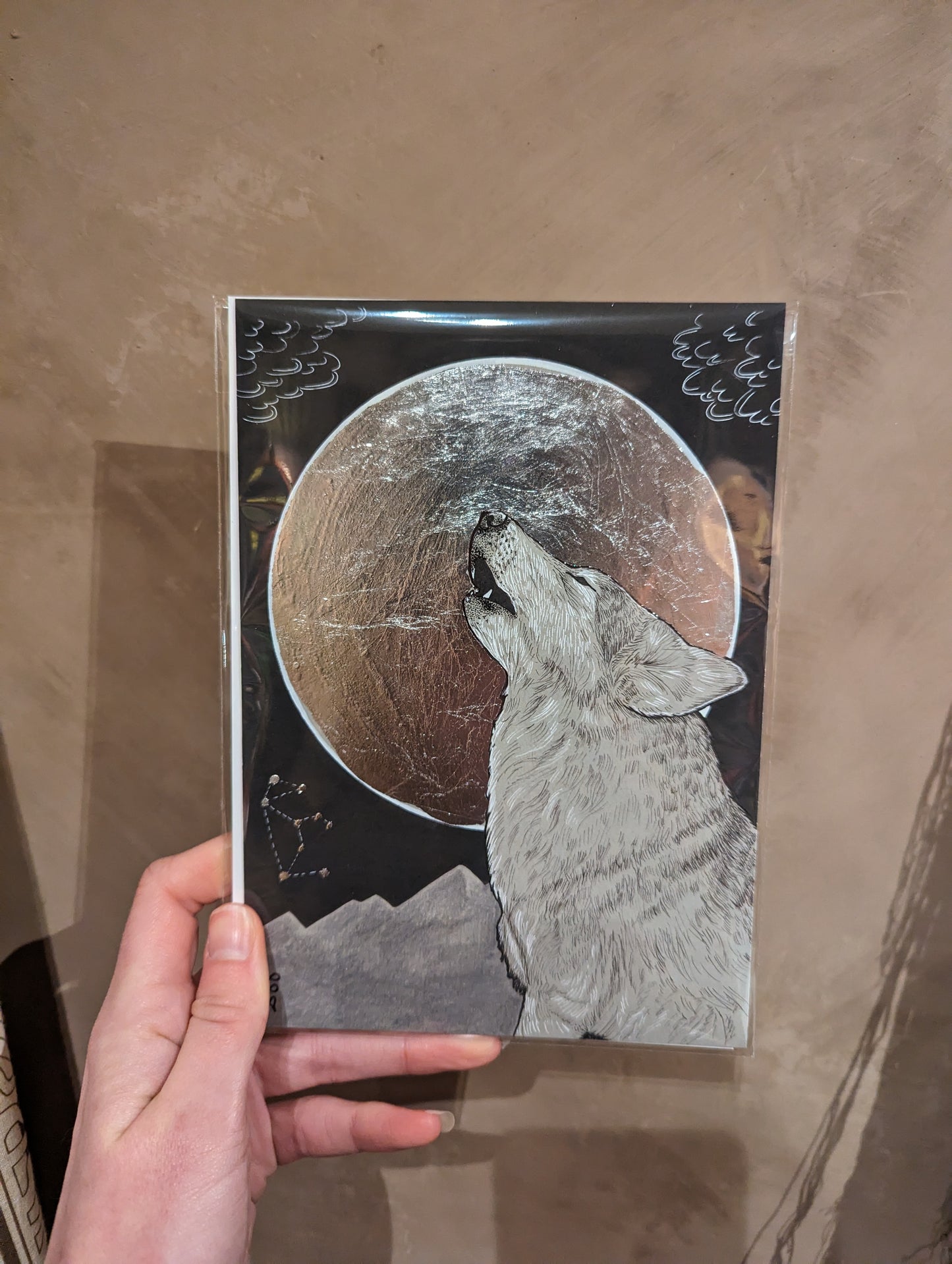 "Lunar Wolf" Print by Laura Jeacock