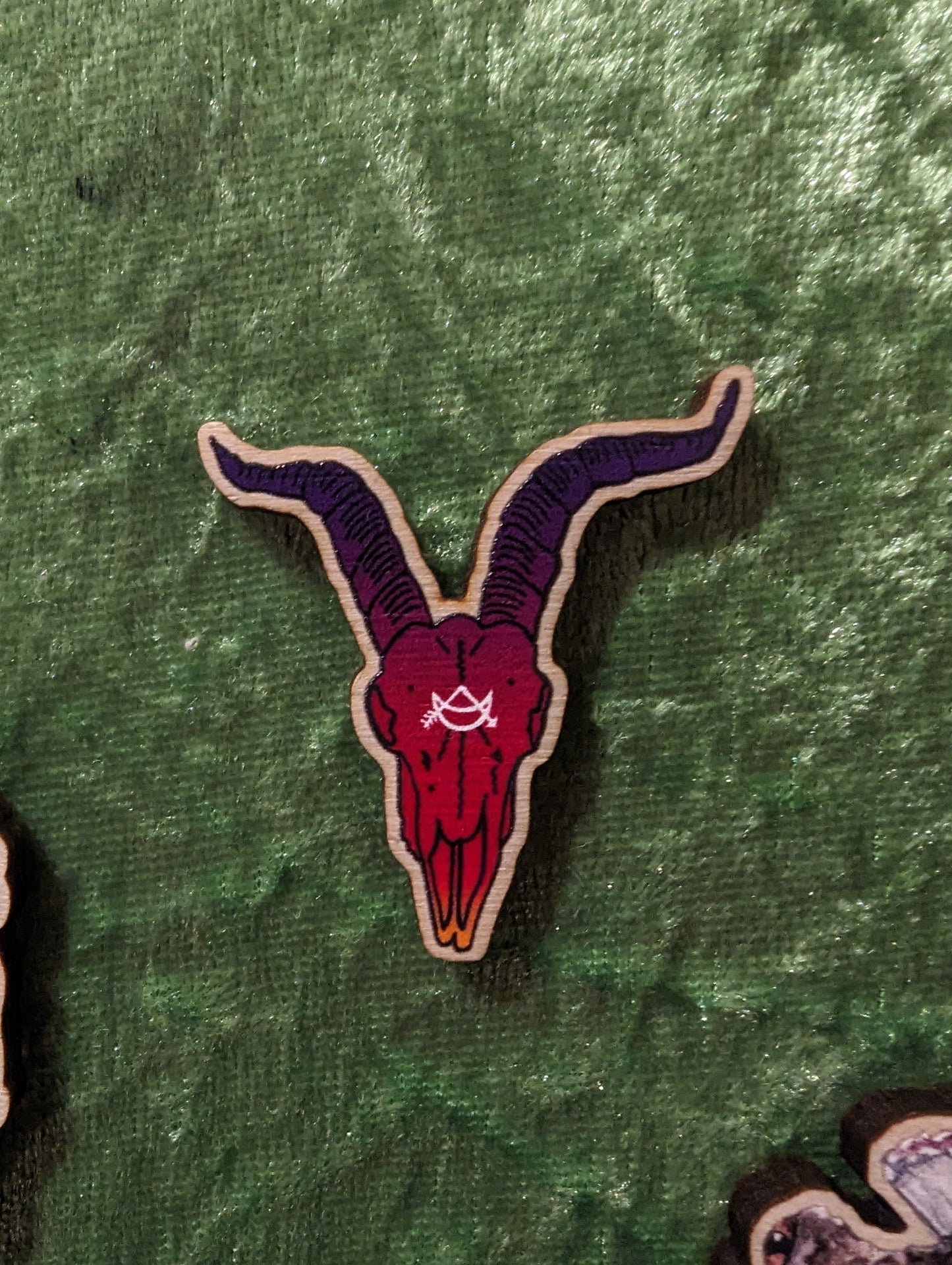 Wooden Badges by Laura Jeacock