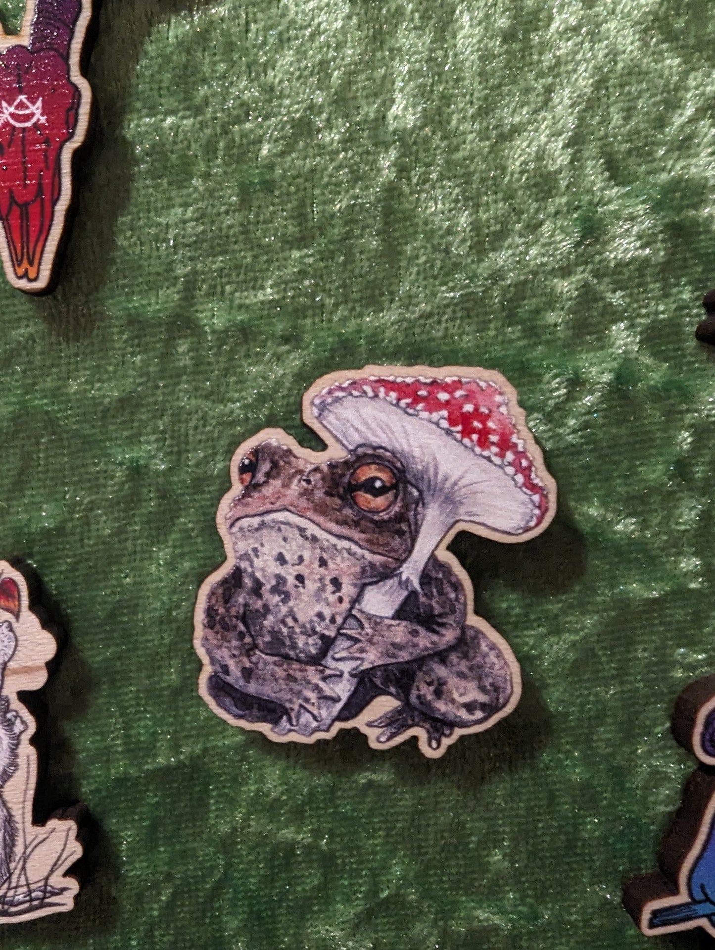 Wooden Badges by Laura Jeacock