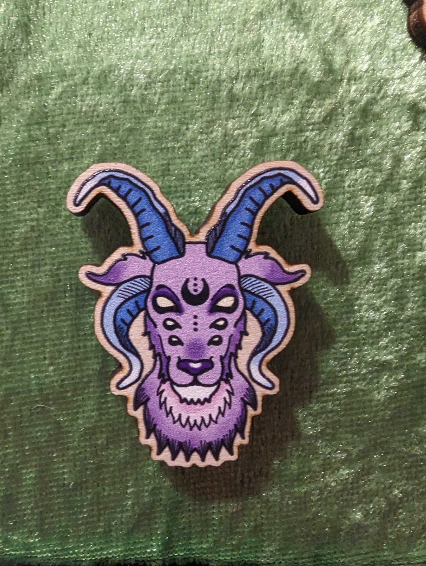 Wooden Badges by Laura Jeacock