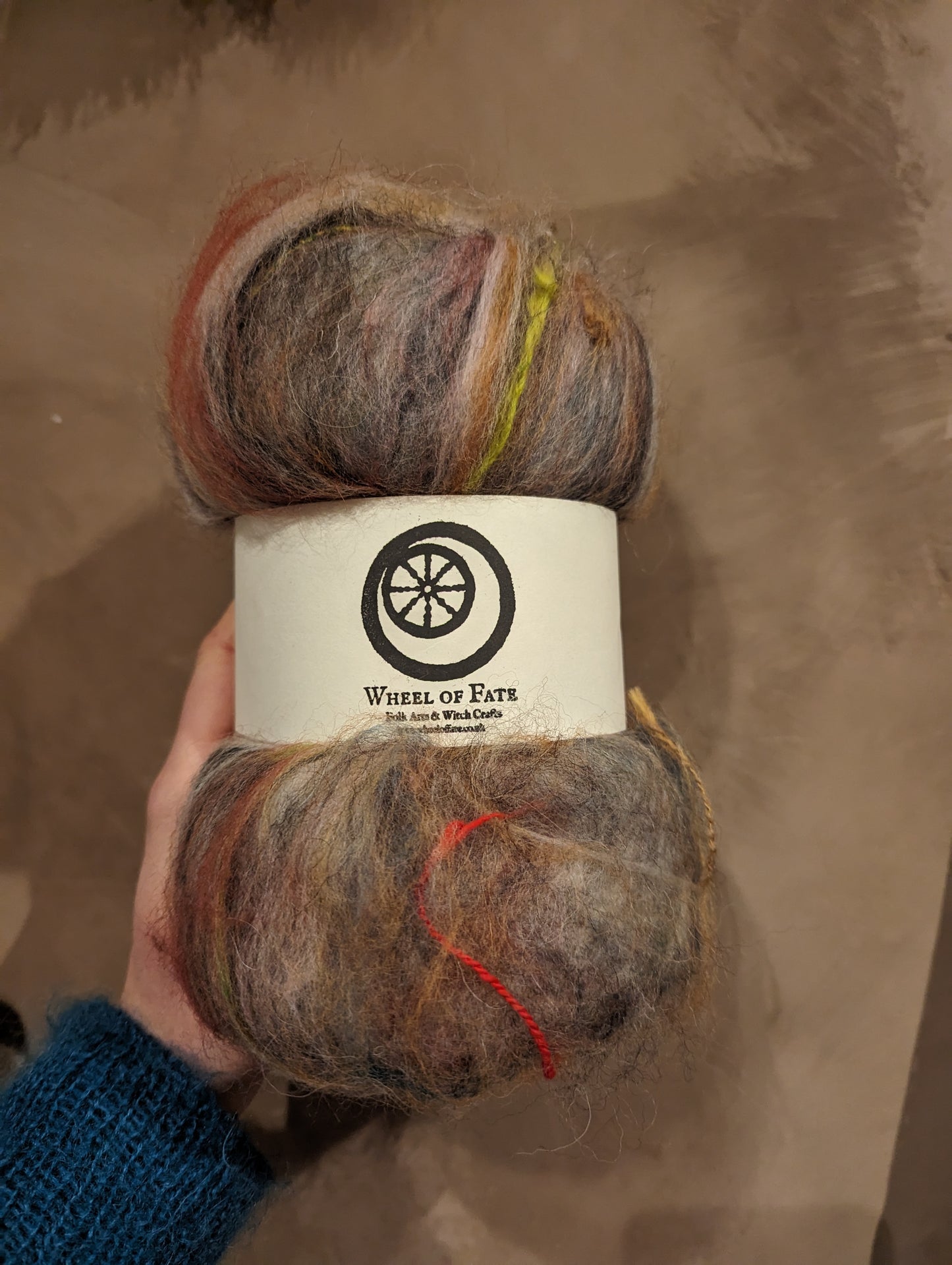 “Junkyard" Carded Wool Jumbo Batt - 100g