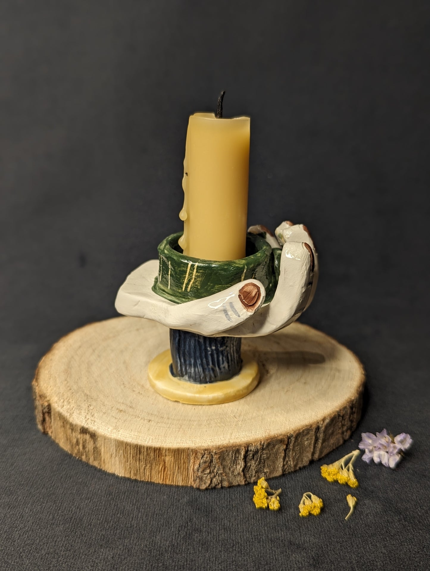 Ceramic Hand Candle Holder by Ciara Veronica Dunne