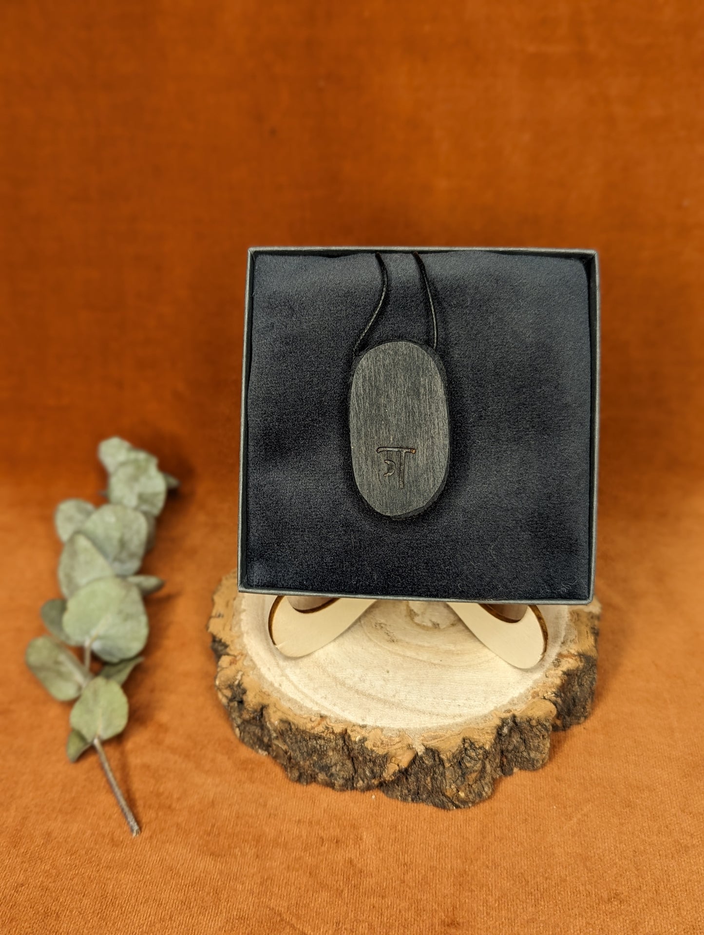Engraved Beech Wood Pendant by Daniel Tysen