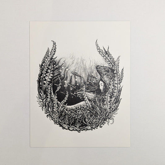 "Selkie" by Hester Aspland - 220mm x 255mm Print