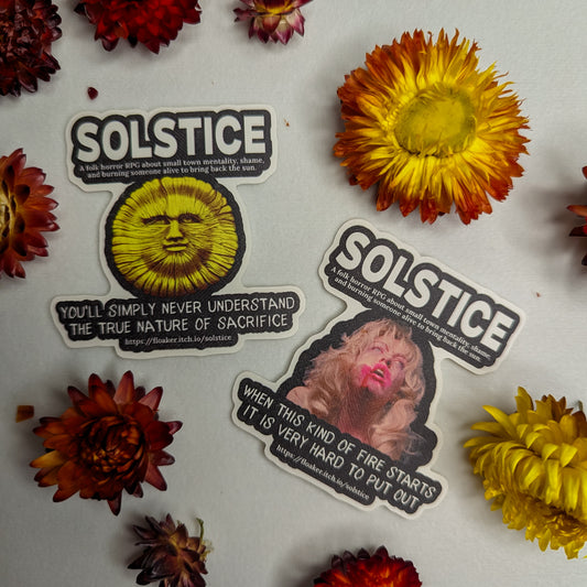 Solstice Zine Stickers