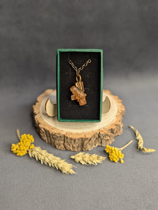 Celeste “Heavenly” - Sputnik Aragonite Pendant