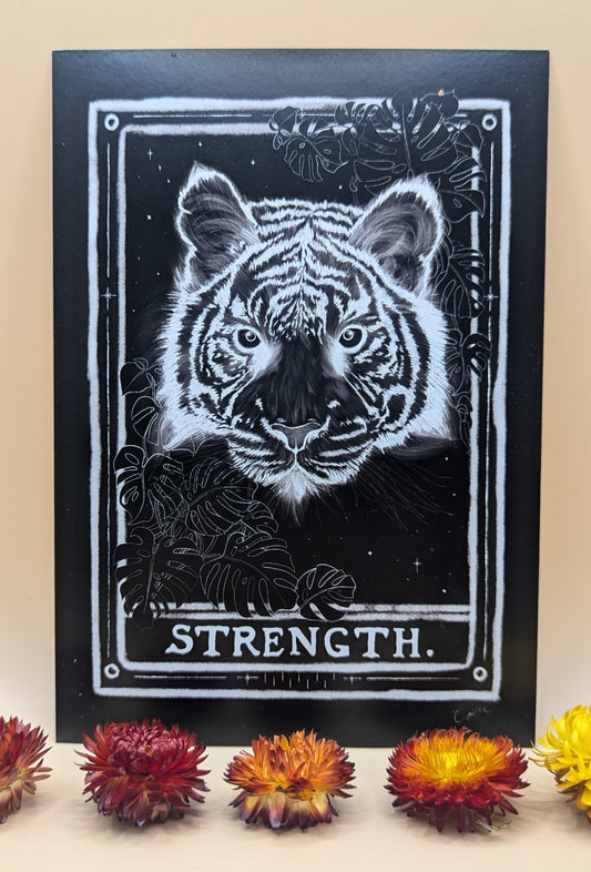 'Strength' Tiger Print by Lush Paige