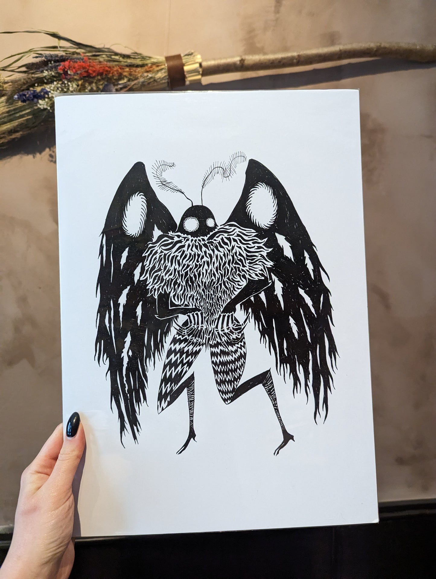 "Mothman" Print by Theo Cleary