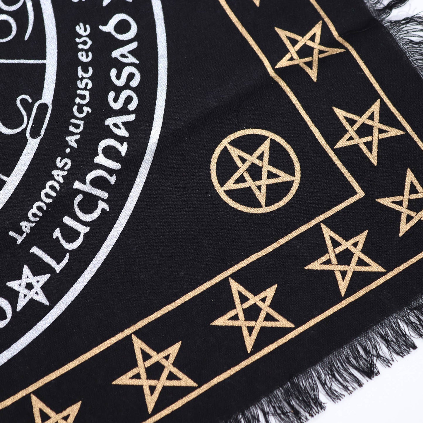 Esoteric Fringed Altar Cloth -  Wheel of the Year