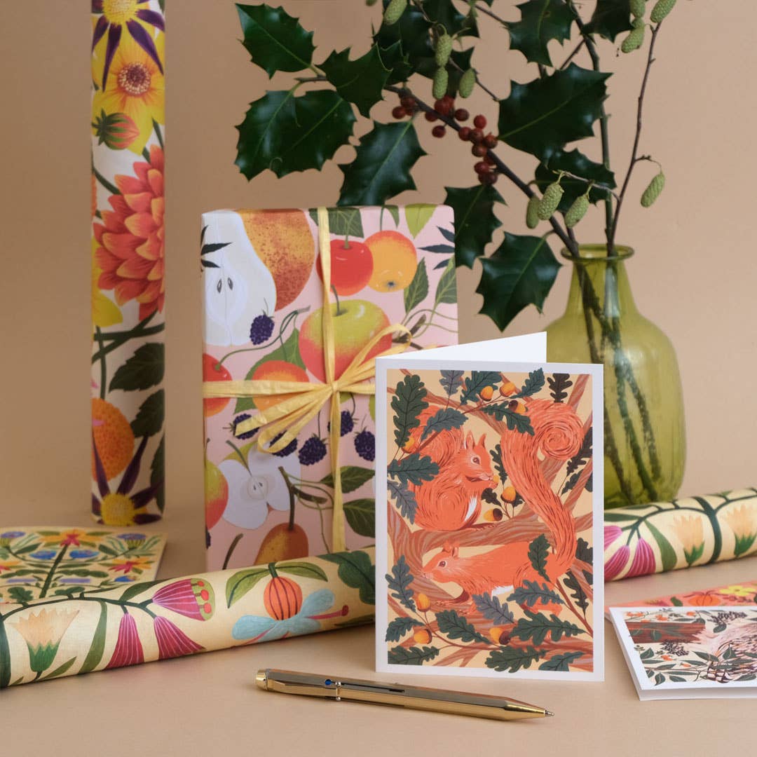 Red Squirrels | Greeting Card