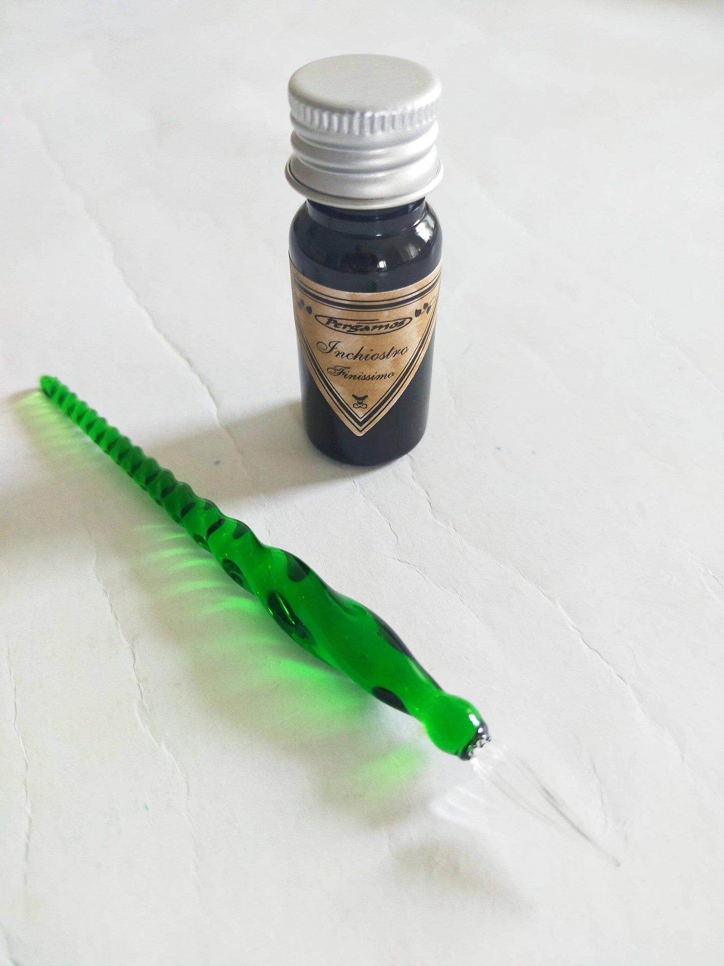 Mini Murano Glass Pen - Green