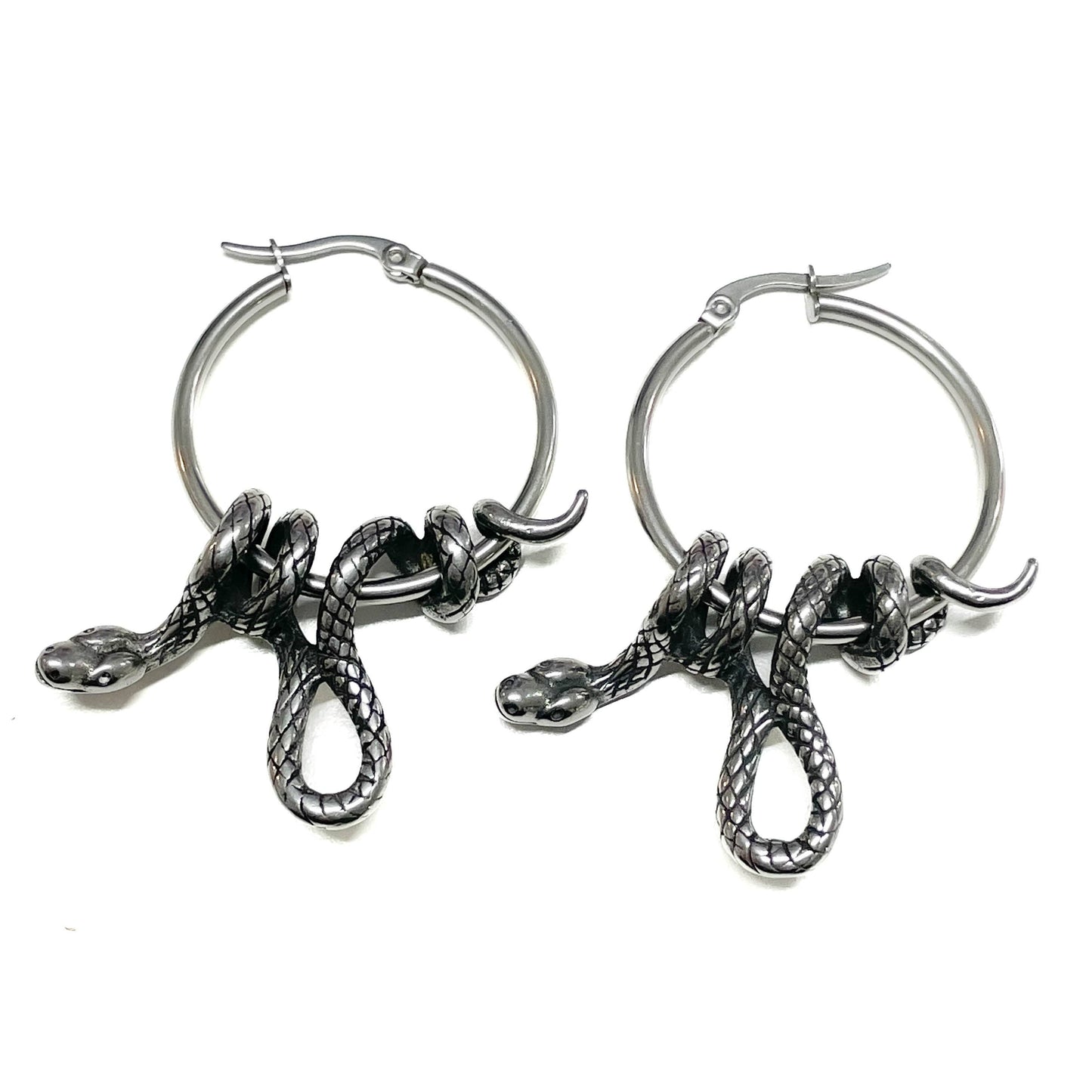 Serpent's Lair Snake Earrings