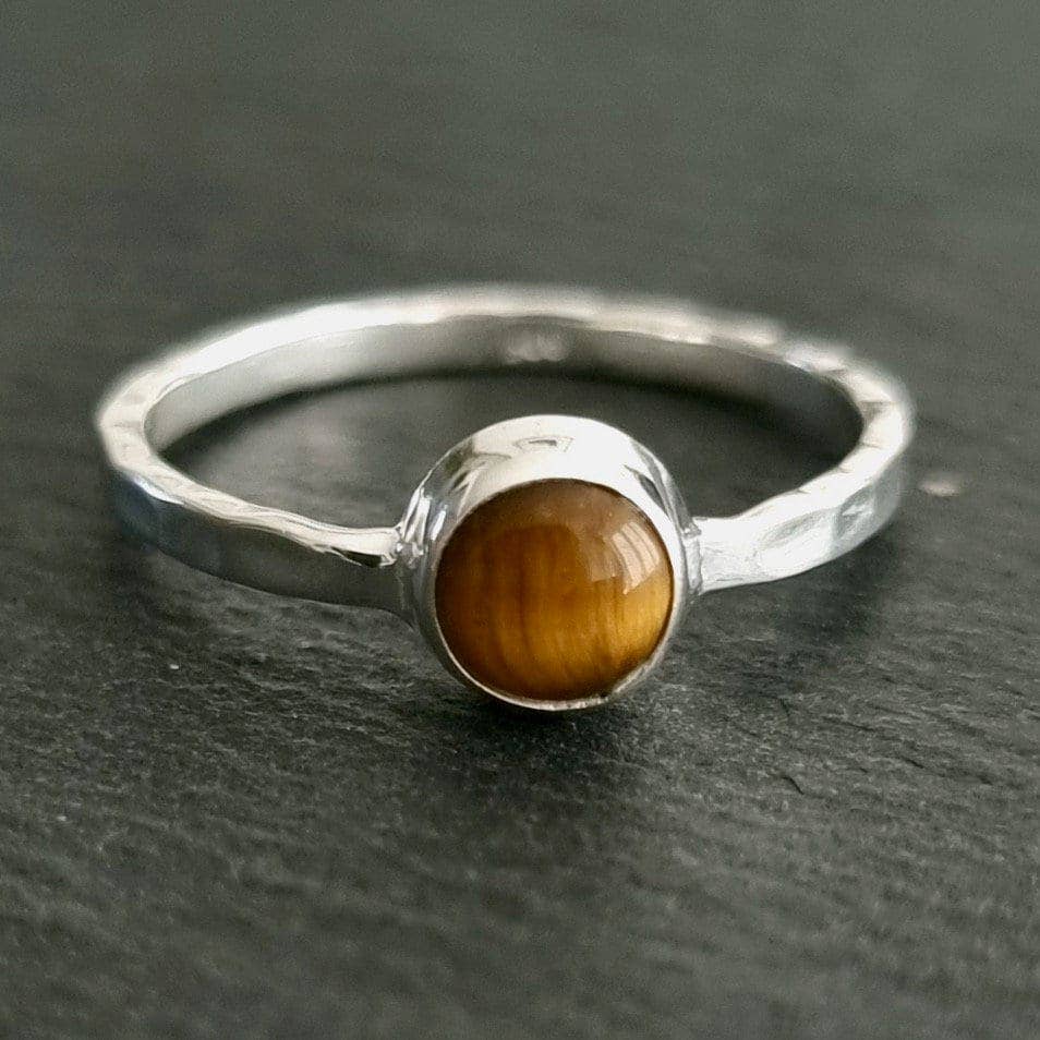 Sterling Silver Tigers Eye Stacking Ring