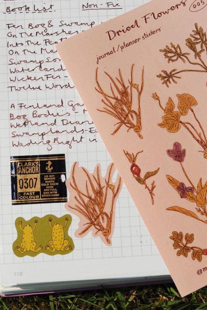 "Dried Flowers" Sticker Sheet