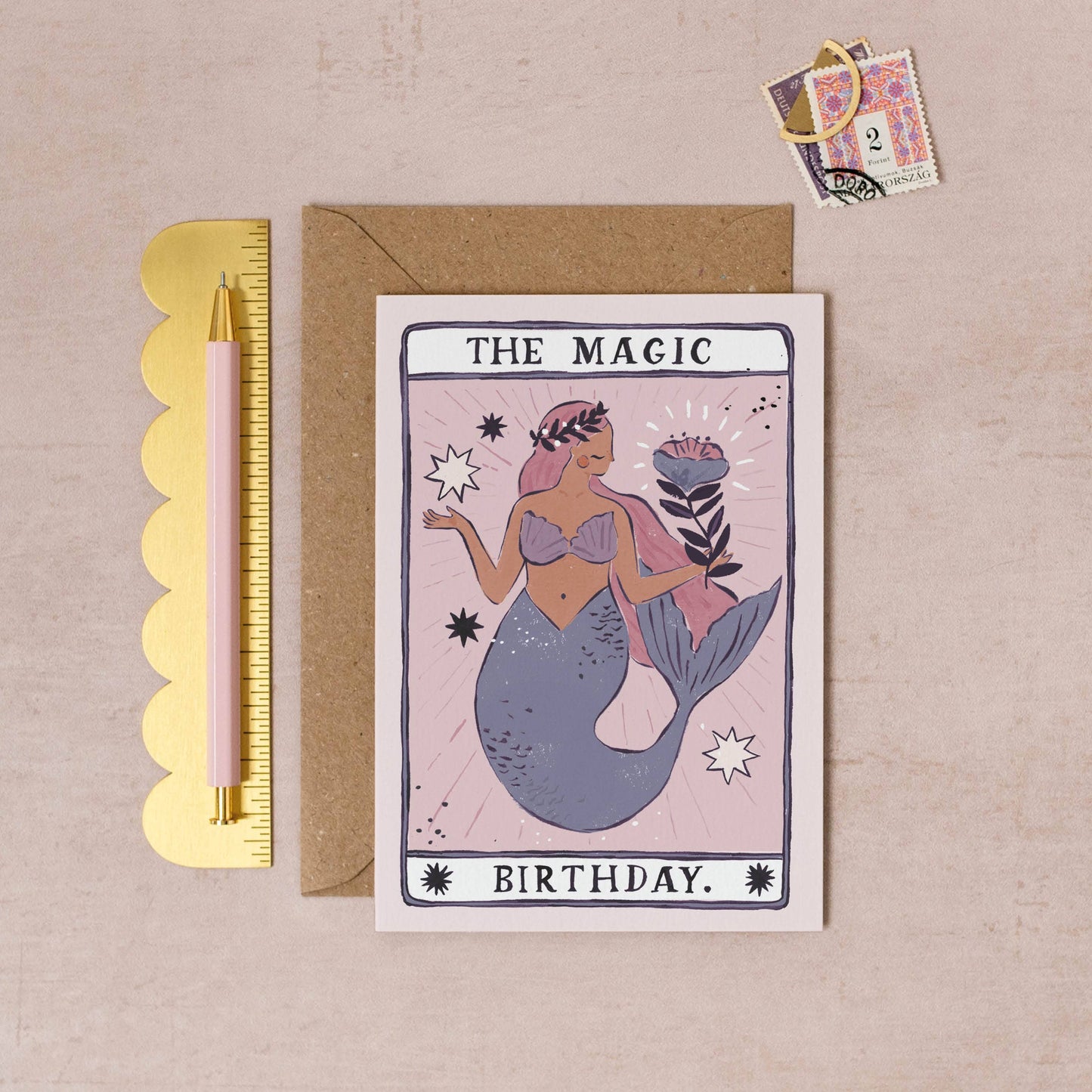 Mermaid Magic Birthday Card by Sister Paper Co.