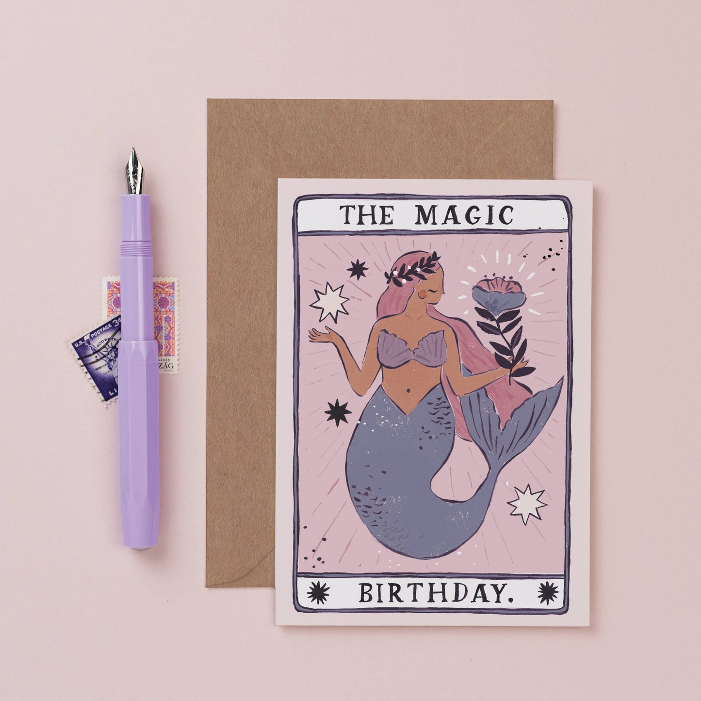Mermaid Magic Birthday Card by Sister Paper Co.