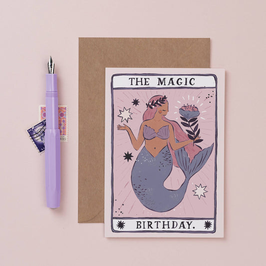 Mermaid Magic Birthday Card by Sister Paper Co.