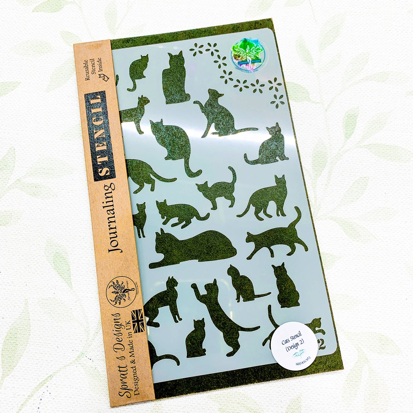 Cats Journal and Arts Crafts Stencil