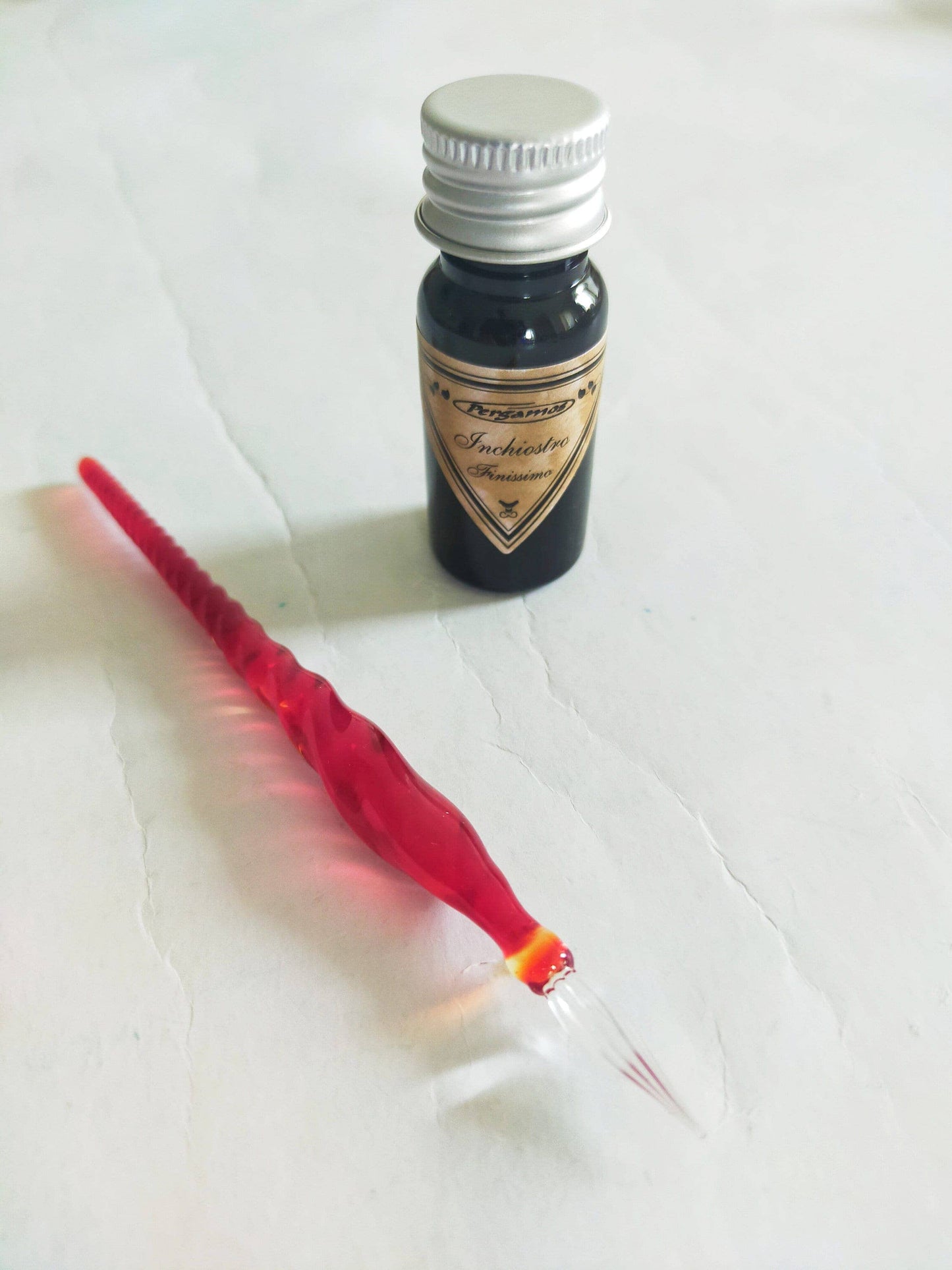 Mini Murano Glass Pen - Red