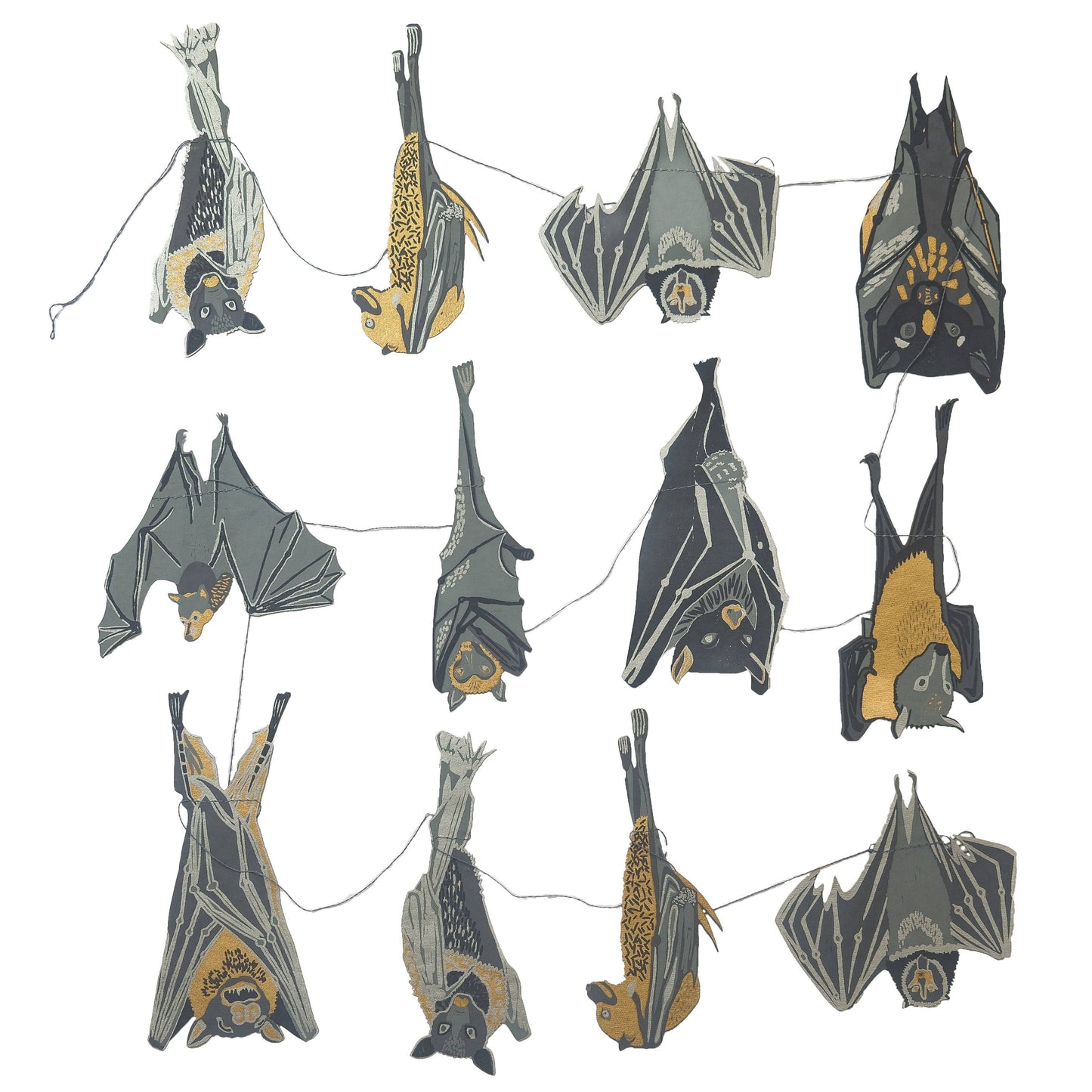 'Bats' Paper Garland by East End Press