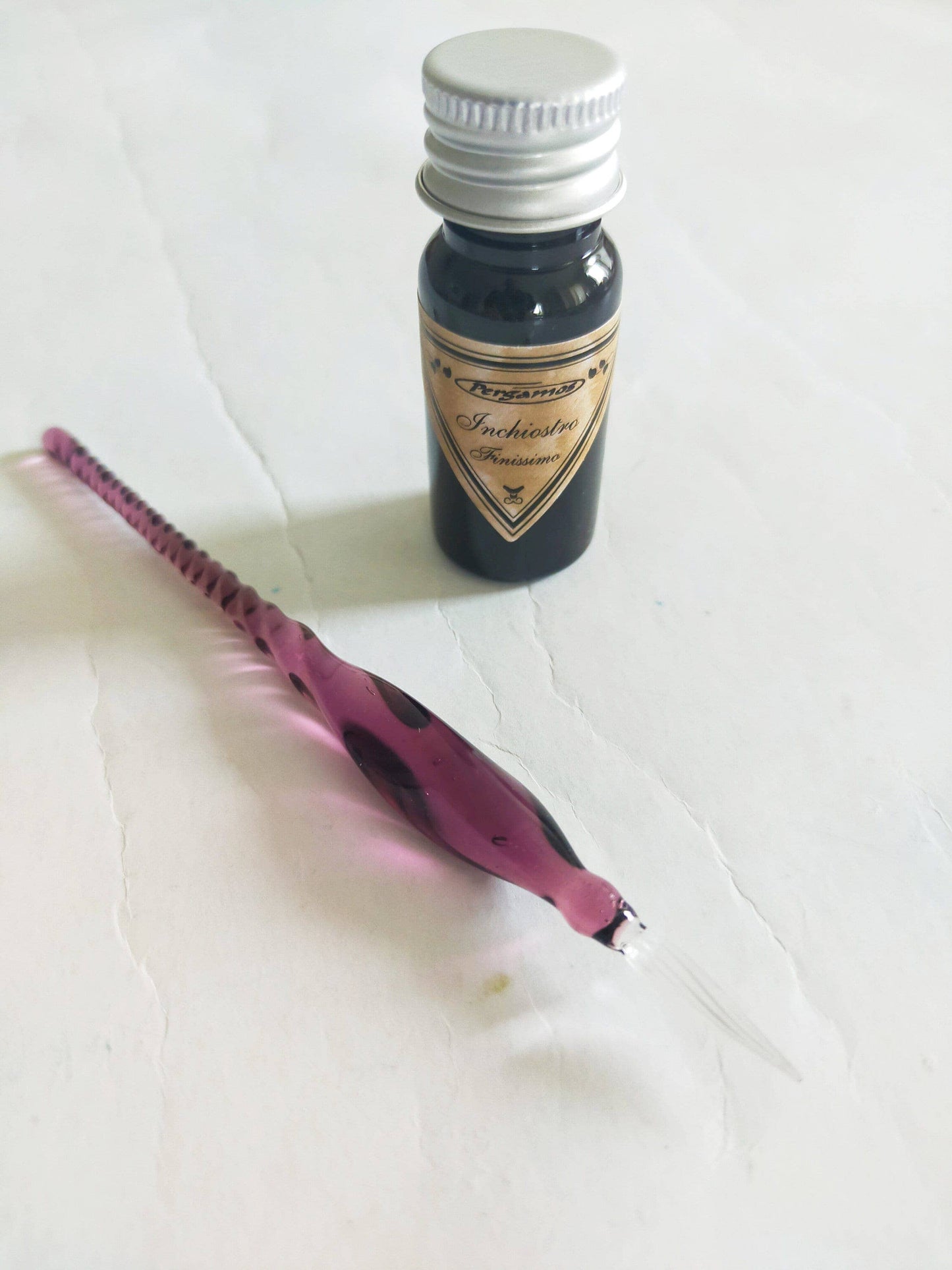 Mini Murano Glass Pen - Purple