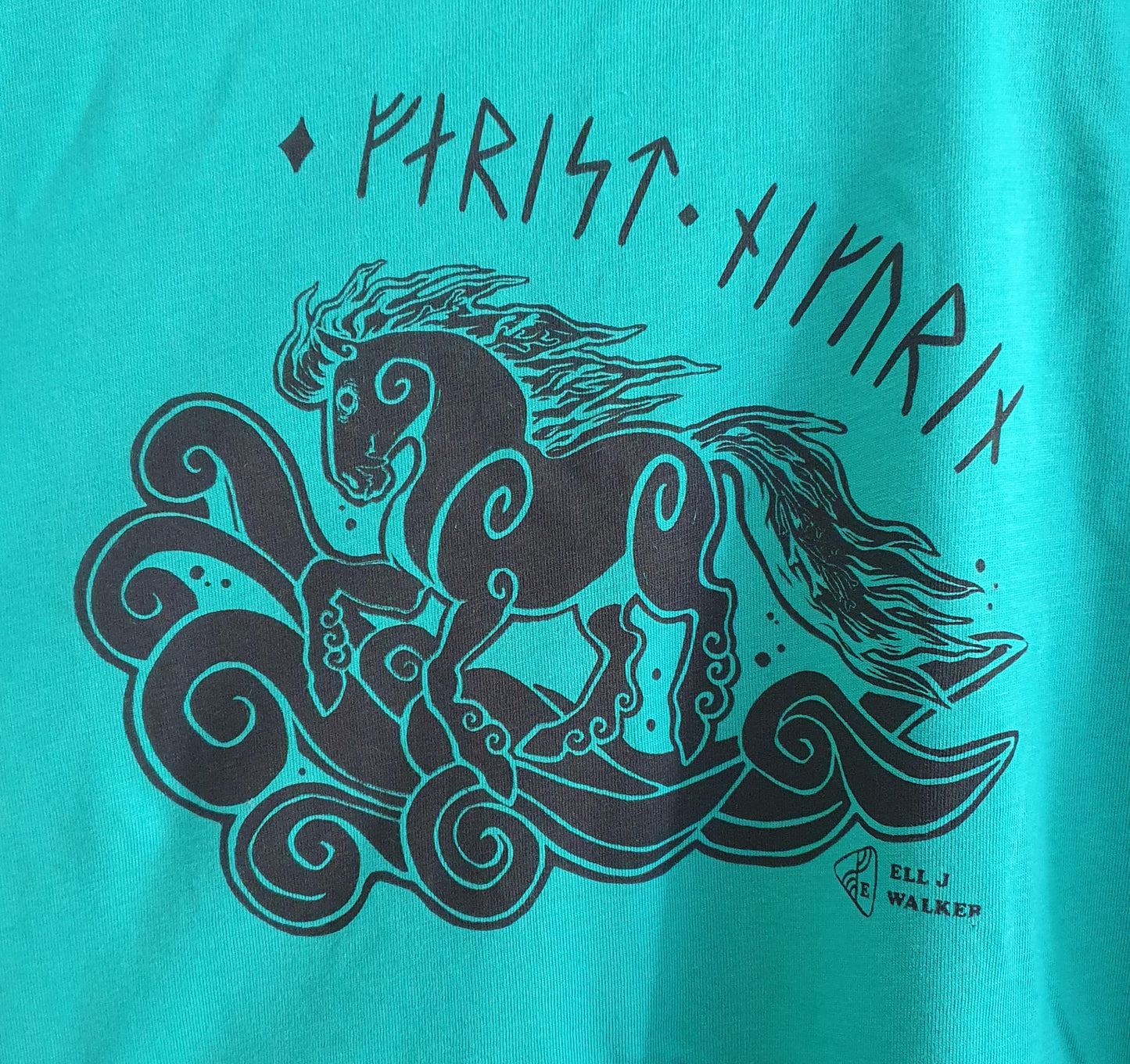 Blue T-shirt - Beware the Kelpie - Size XL