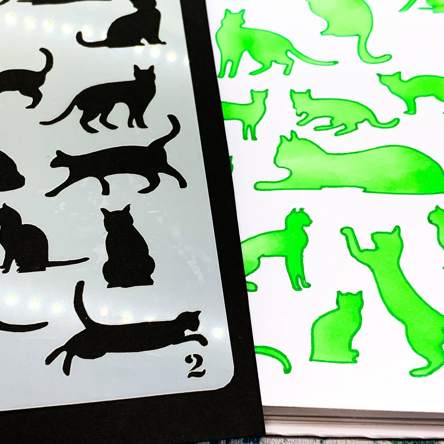 Cats Journal and Arts Crafts Stencil