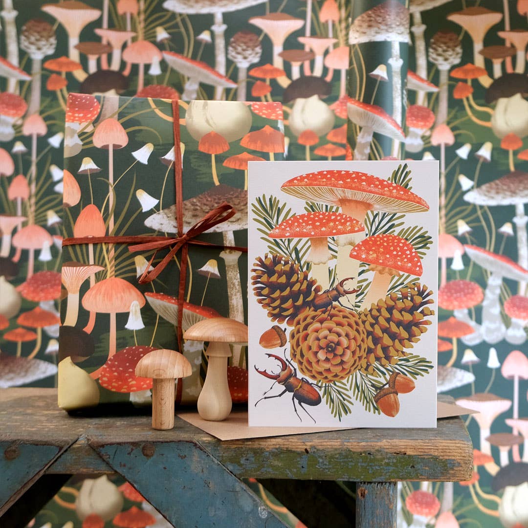Fungi Mushroom Gift Wrap Sheets
