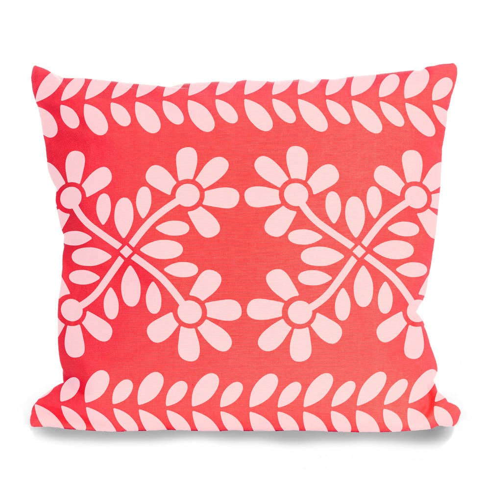 Gloria Flower & Leaf Border Stencil